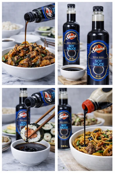 Günbak Soya Sosu 750 ml x 3 Adet - Resim 3