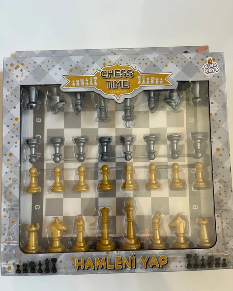 Satranç Seti Sarı Renk 26x25 Cm ürün görseli 1