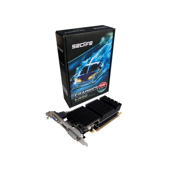 SecLife R5 220 2GB DDR3 64bit HDMI DVI PCIe 16X v2.0 ürün görseli 1
