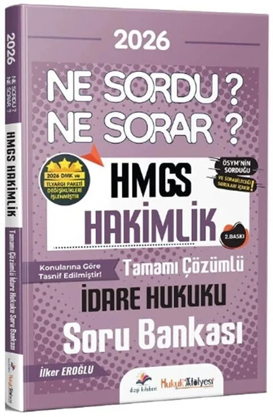 Dizgi Kitap 2026 Hukuk Atölyesi HMGS Hakimlik İdare Hukuku Ne Sordu Ne Sorar Soru Bankası ürün görseli 1