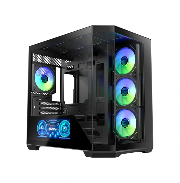 BITFENIX 850W 80+ BRONZE 10.24" DIGITAL T10 Siyah Gaming Mid-Tower PC Kasası ürün görseli 1