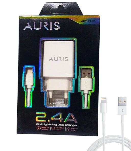 Auris ARS-CH12 Lightning Şarj Adaptörü 2.4A 11W ürün görseli 1