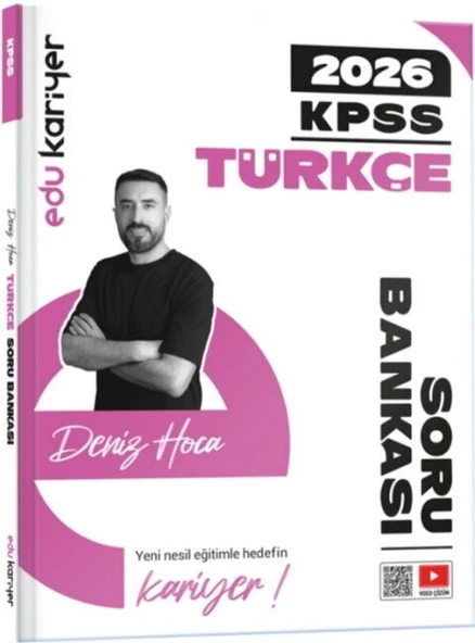 2026 Deniz Hoca KPSS Türkçe Video Çözümlü Soru Bankası Edu Kariyer ürün görseli 1