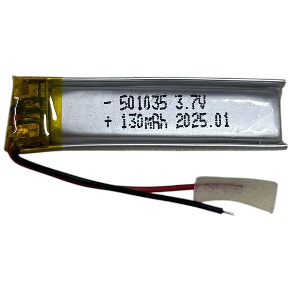 Sertec 501035 3.7V 130MAH Li-Polymer Pil (DEVRELI/1.5A) ürün görseli 1