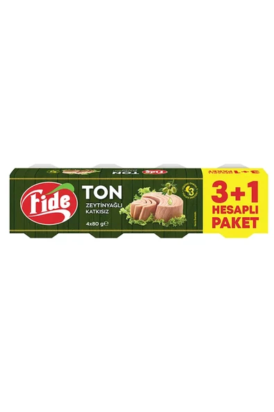 Fide Zeytinyağlı Ton Balığı 4x80 gr ürün görseli 1