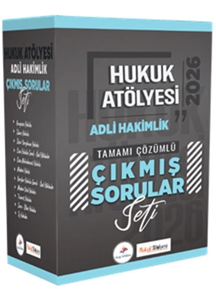 Dizgi Kitap 2026 Hukuk Atölyesi Adli Hakimlik Tamamı Çözümlü Orijinal Çıkmış Sorular Seti ürün görseli 1