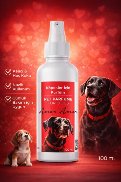 Amor Amor Köpek Parfümü 100 ml – Kalıcı & Etkileyici Günlük Bakım Koku Spreyi ürün görseli 1