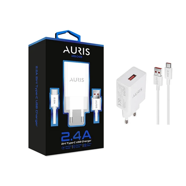 Auris ARS-CH29 Type-C Şarj Adaptörü 2.4A 11W ürün görseli 1