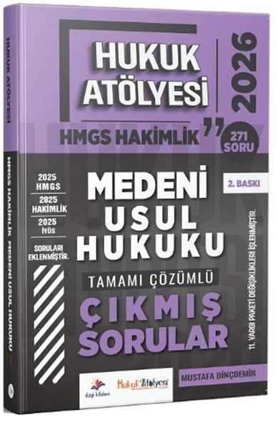 Dizgi Kitap 2026 Hukuk Atölyesi HMGS Hakimlik Medeni Usul Hukuku Çıkmış Sorular ürün görseli 1