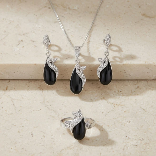 BlackCraft Oltu Taşı Katre Set ürün görseli 1