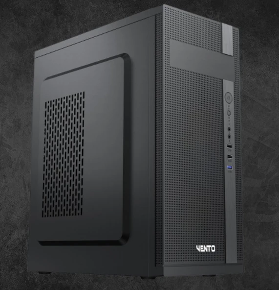 VENTO 350W VS115F Standart Mid-Tower PC Kasası Siyah ürün görseli 1