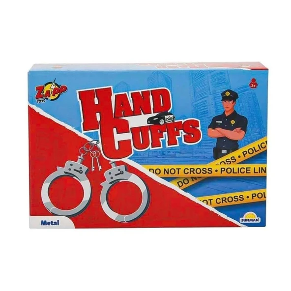 Anahtarlı Oyuncak Metal Kelepçe HandCuffs ürün görseli 1