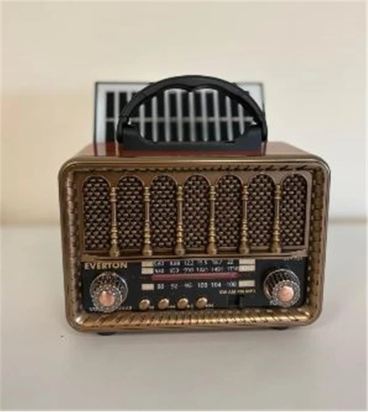Everton RT-707 Bluetooth-USB-SD-FM Şarjlı  Nostaljik Radyo Solarlı Radyo ürün görseli 1