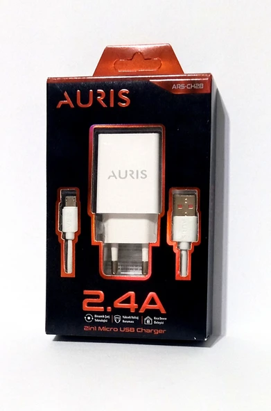 Auris ARS-CH28 Micro USB Şarj Adaptörü 2.4A 11W - Resim 2