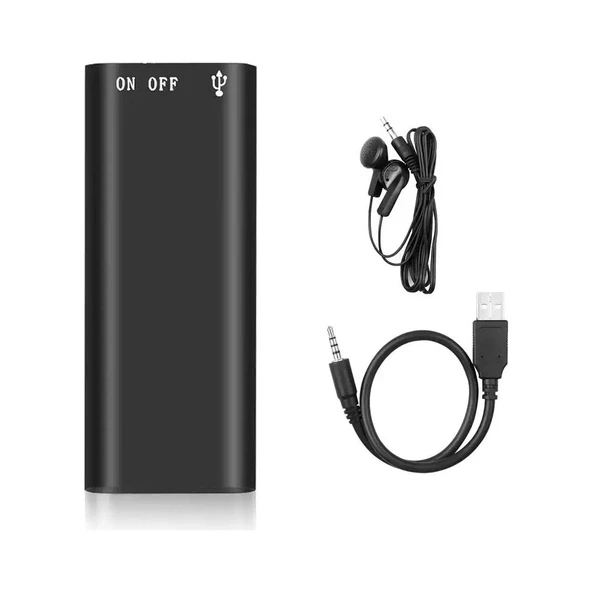 Süper Ultra Mini Profesyonel Ses Kayıt Cihazı ve MP3 Çalar HAKER ürün görseli 1