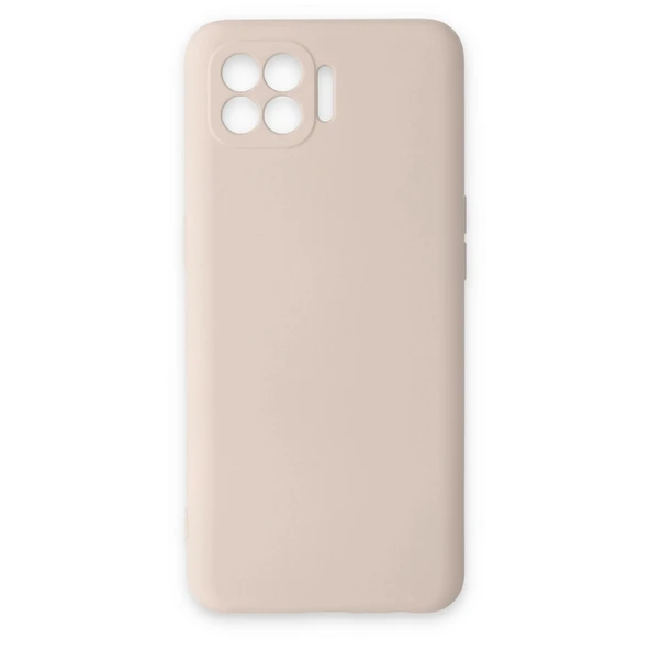 Oppo Reno 4 Lite Kılıf Nano İçi Kadife Silikon - Pudra ürün görseli 1