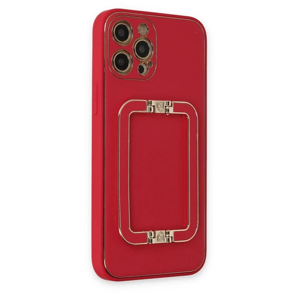 İphone 12 Pro Kılıf Coco Elit Kapak - Kırmızı - Resim 2