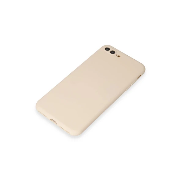 İphone 7 Plus Kılıf First Silikon - Krem - Resim 4