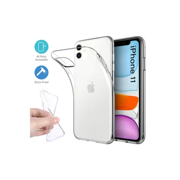 İphone 11 Kılıf Lüx Şeffaf Silikon ürün görseli 1