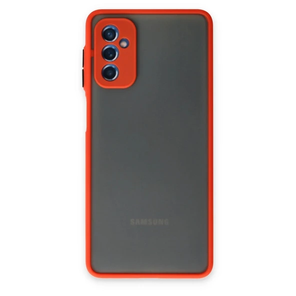 Samsung Galaxy M52 5g Kılıf Montreal Silikon Kapak - Kırmızı ürün görseli 1