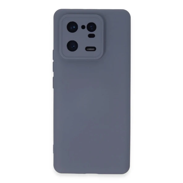 Xiaomi Mi 13 Pro Kılıf Nano İçi Kadife Silikon - Gri ürün görseli 1