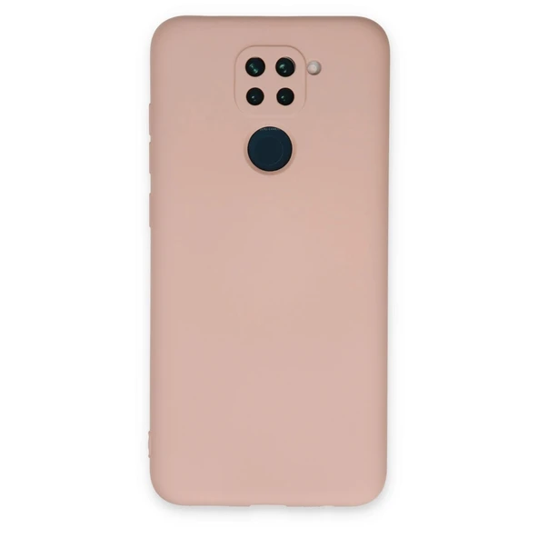 Xiaomi Redmi Note 9 Kılıf Nano İçi Kadife Silikon - Pudra ürün görseli 1