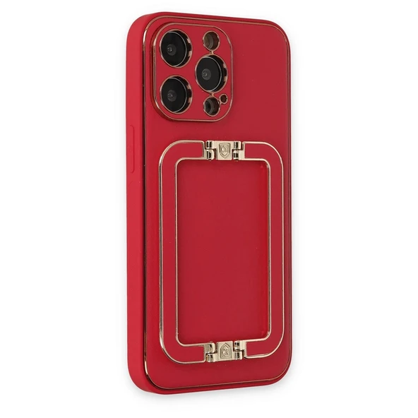 İphone 13 Pro Max Kılıf Coco Elit Kapak - Kırmızı - Resim 2