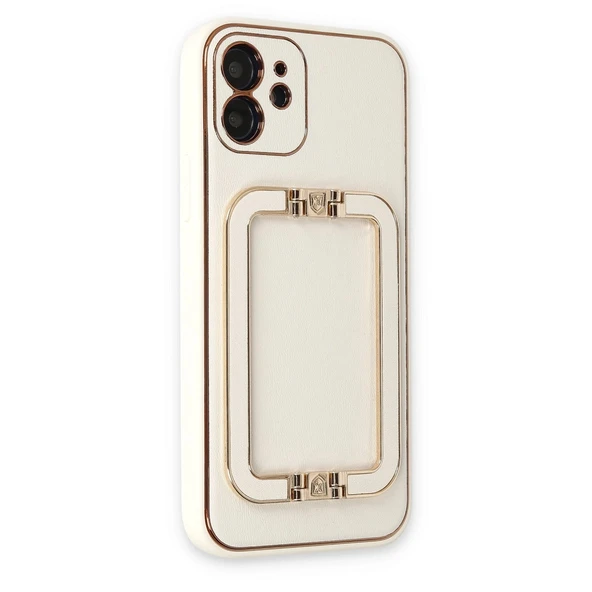 İphone 12 Kılıf Coco Elit Kapak - Beyaz - Resim 2