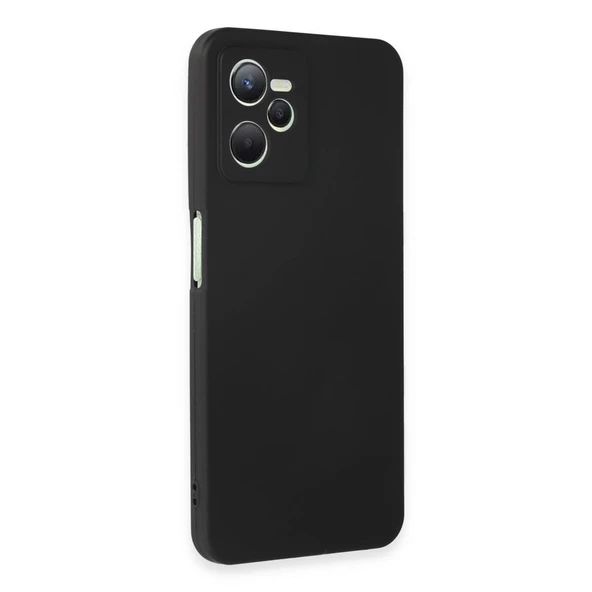 Realme C35 Kılıf First Silikon - Siyah - Resim 3