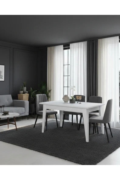 OlcayAksesuar Çapraz Ayaklı 180x90 Kalın Kenarlı (36mm kalın kenarlı) Yemek Masası Mutfak Masası(Sandalye Hariç) ürün görseli 1