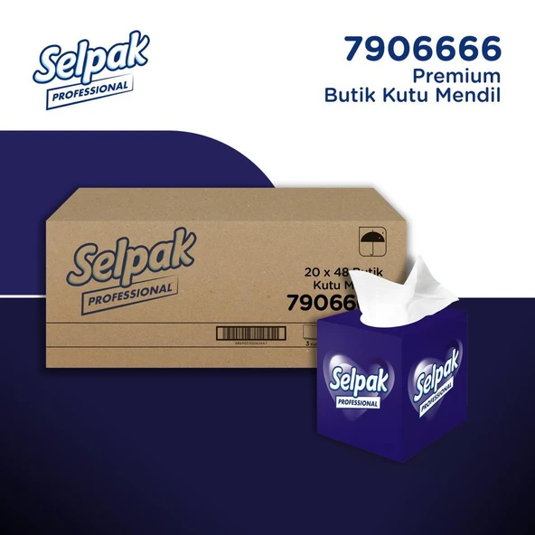 Selpak Professional Butik Kutu Mendil 48 Yaprak x 20 Adet ürün görseli 1