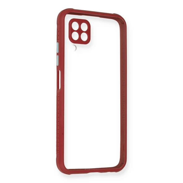 Huawei P40 Lite Kılıf Miami Şeffaf Silikon - Fuşya ürün görseli 1