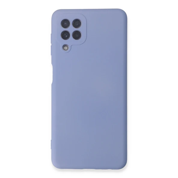 Samsung Galaxy A22 Kılıf Nano İçi Kadife Silikon - Lila ürün görseli 1