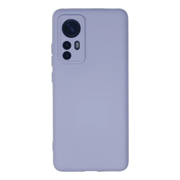 Xiaomi Mi 12 Kılıf Nano İçi Kadife Silikon - Lila ürün görseli 1