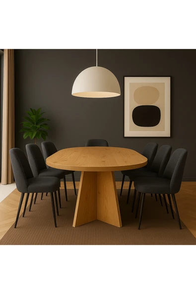 OlcayAksesuar Kanatlı 180x90x75 (KALIN KENAR 36mm) Yemek Masası Mutfak Masası Çok Amaçlı Masa (Sadece Masa) ürün görseli 1