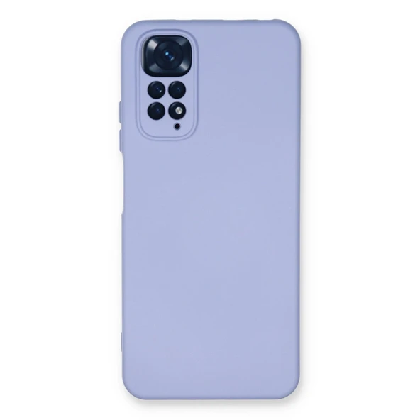 Xiaomi Redmi Note 11 Kılıf Nano İçi Kadife Silikon - Lila ürün görseli 1