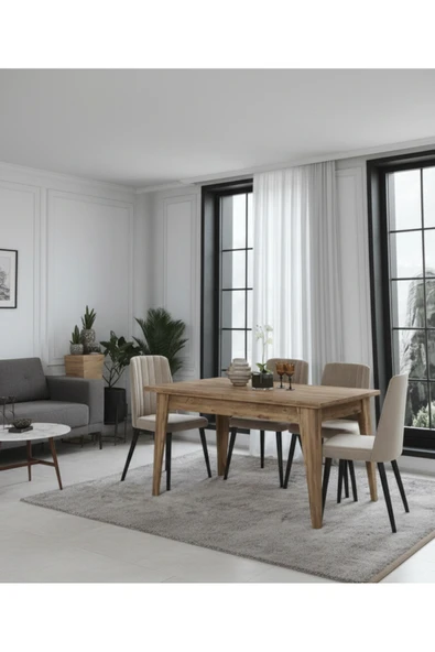 OlcayAksesuar Çapraz Ayaklı 180x90 Kalın Kenarlı (36mm kalın kenarlı) Mutfak Masası(Sandalye Hariç) ürün görseli 1