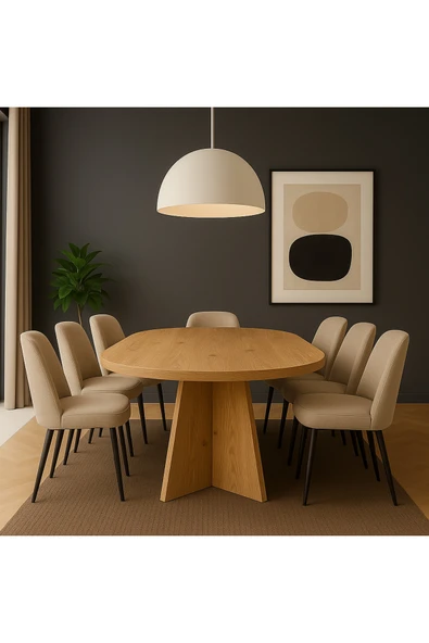 OlcayAksesuar Kanatlı 180x90x75 (KALIN KENAR 36mm) Yemek Masası Mutfak Masası Çok Amaçlı Masa (Sadece Masa) ürün görseli 1
