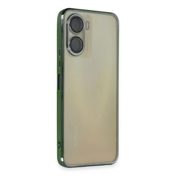 Vivo Y16 Kılıf Razer Lensli Silikon - Yeşil ürün görseli 1