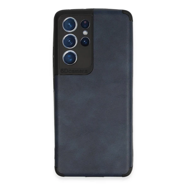 Samsung Galaxy S21 Ultra Kılıf Loop Deri Silikon - Lacivert ürün görseli 1