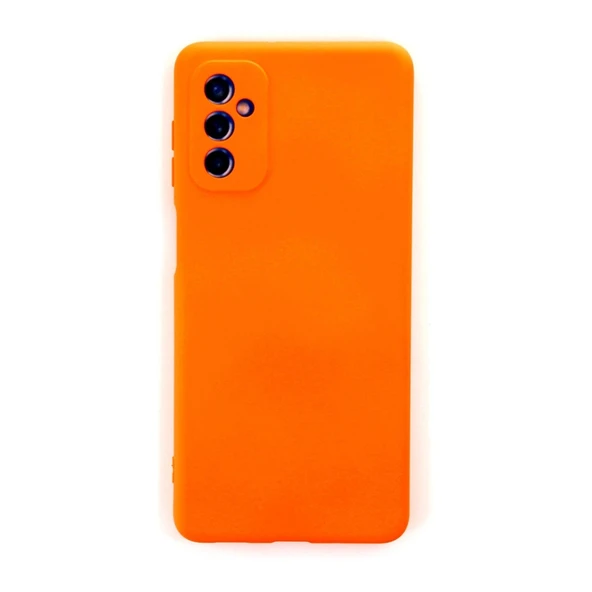 Samsung Galaxy M52 5g Kılıf Nano İçi Kadife Silikon - Turuncu ürün görseli 1