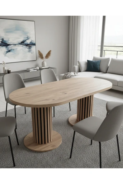 OlcayAksesuar Roma Model 180x90 Kalın kenarlı(36mm kenarlı) Yemek Masası(Sandalye Hariç) ürün görseli 1