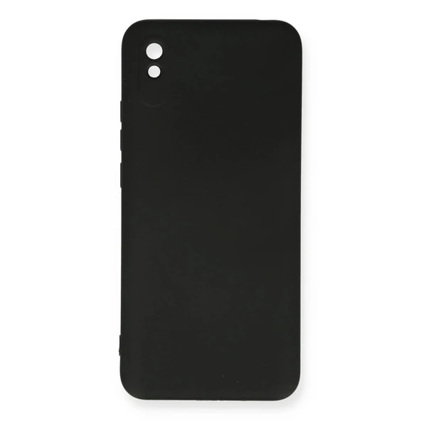 Xiaomi Redmi 9a Kılıf Nano İçi Kadife Silikon - Siyah ürün görseli 1