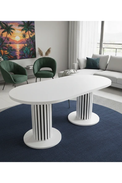 OlcayAksesuar Roma Model 180x90 Kalın kenarlı(36mm kenarlı) Yemek Masası(Sandalye Hariç) ürün görseli 1