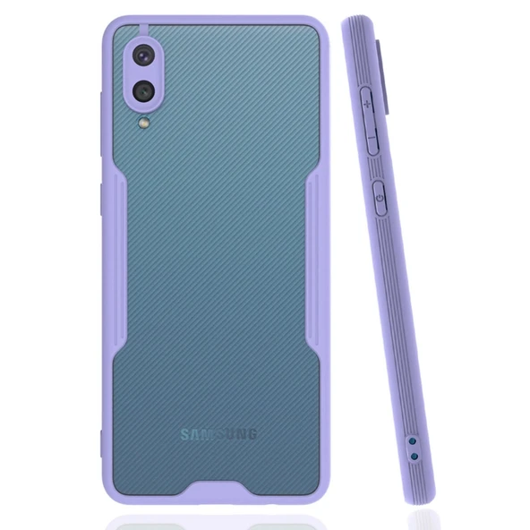 Samsung Galaxy A02 Kılıf Platin Silikon - Lila ürün görseli 1