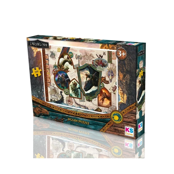 Ks Games How to Train Your Dragon Puzzle 200 Parça ürün görseli 1