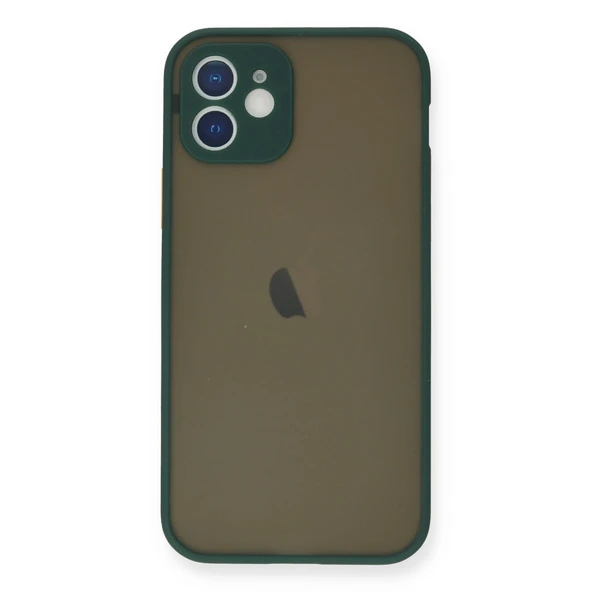 İphone 12 Mini Kılıf Montreal Silikon Kapak - Yeşil ürün görseli 1