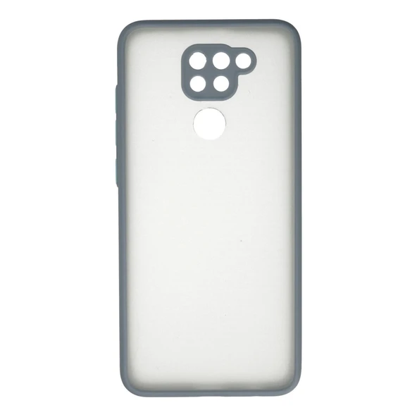 Xiaomi Redmi Note 9 Kılıf Montreal Silikon Kapak - Gri ürün görseli 1