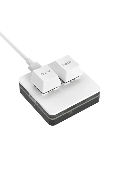 silabor 2 Tuşlu Beyaz Mini Klavye Makro Klavye Mekanik Rgb Pın Klavyesi Programlanabilir Windows Ve Mac Için ürün görseli 1