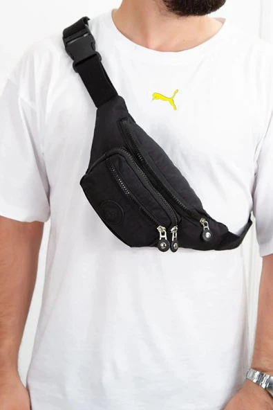 Newish Polo ÇAPRAZ Krinkıl Kumaş Bel ve Omuz Çantası, Free Bag ürün görseli 1